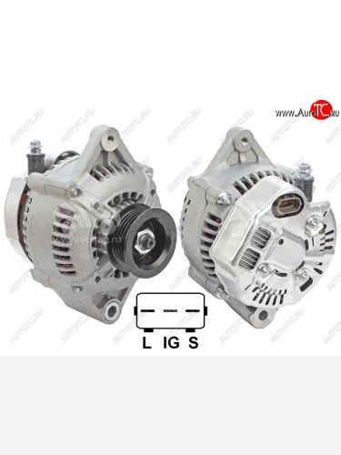 Генератор TOYOTA HILUX 98-05 HIACE 98-06 LAND CRUISER PRADO 96-02 23ZFE 12V 70A SAT ST-27060-75150