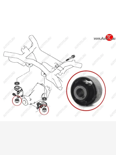 Сайлентблок Mitsubishi ASX 10-20  Lancer 07-17  Outlander 05-22  Citroen C4 Aircross 12-16  Mits SAT ST-3517A003