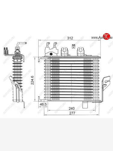 Радиатор охлаждения CVT NISSAN PATHFINDER 14-INFINITI JX35 12-QX60 13- SAT ST-399-0002