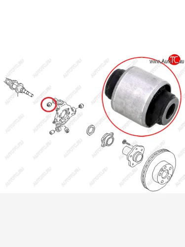 Сайлентблок Nissan Murano 07-22  Infiniti G35 02-07  M35 04-08  M45 07-10  Nissan Fuga 04-07  S SAT ST-56219-AL500