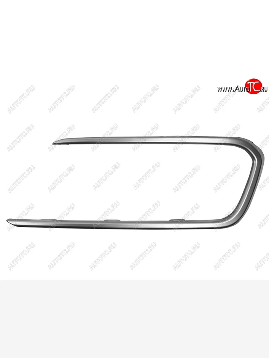 Правый молдинг решетки SAT Hyundai Santa Fe DM рестайлинг (2015-2019) (хром)  в Перми Пермском крае