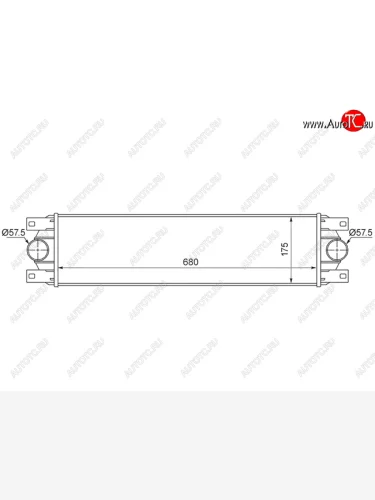 Интеркулер RENAULT MASTER 97-10OPEL MOVANO 98-10NISSAN INTERSTAR 97-10 SAT ST-77010-43695