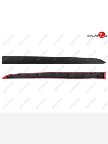 Передняя правая (снизу) накладка двери SAT (черная) KIA Rio X-line (2017-2021)