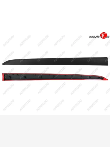 Передняя левая (снизу) накладка двери SAT (черная) KIA Rio X-line (2017-2021)