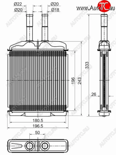 Радиатор отопителя салона CHEVROLET EPICA 06- SAT ST-CH05-395-0