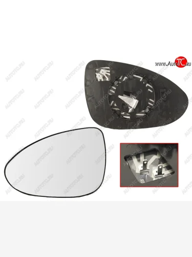 Левое полотно зеркала (для электрического) SAT Chevrolet Aveo T300 хэтчбек (2011-2015)