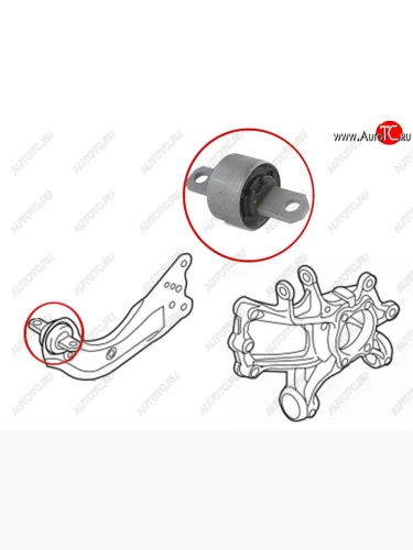 Сайлентблок Mazda 6 12-  CX-5 11-21 SAT ST-KR11-28-200-B