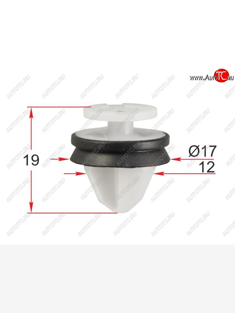 Клипса обшивки двери RENAULTPEUGEOTFIAT (1 шт.) SAT ST-M12421  в Самаре Самарской области