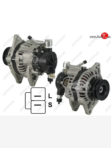 Генератор MMC L200PAJERO 2.5TD 96-07 4D56TD 12V 80A(шкив на 2 ручья) SAT ST-MD306649