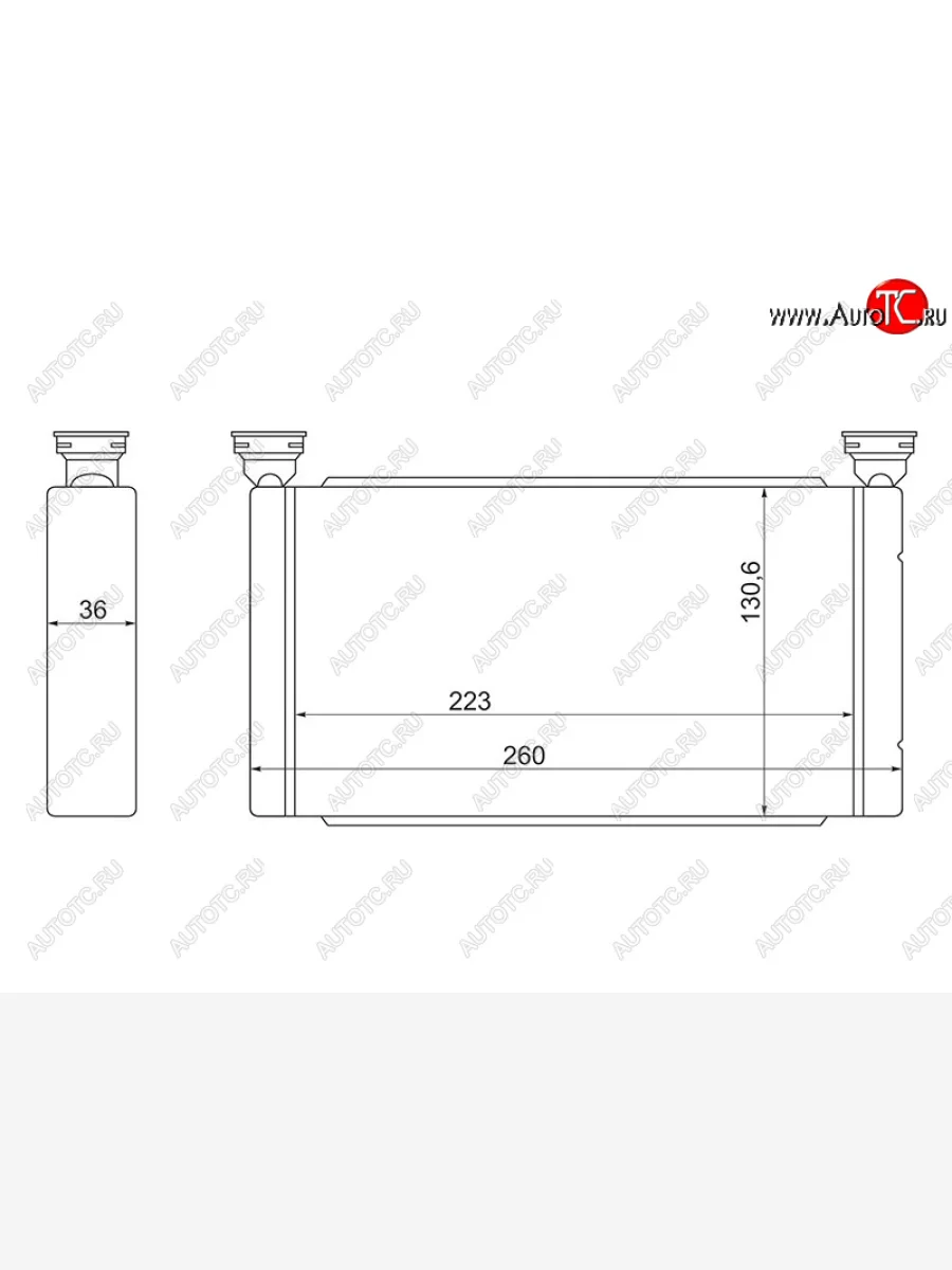Радиатор отопителя салона TOYOTA DYNATOYO ACE   XZU301BZU300XZU340..  95-2003 SAT ST-TY67-395-0A  в Керчи Республика Крым