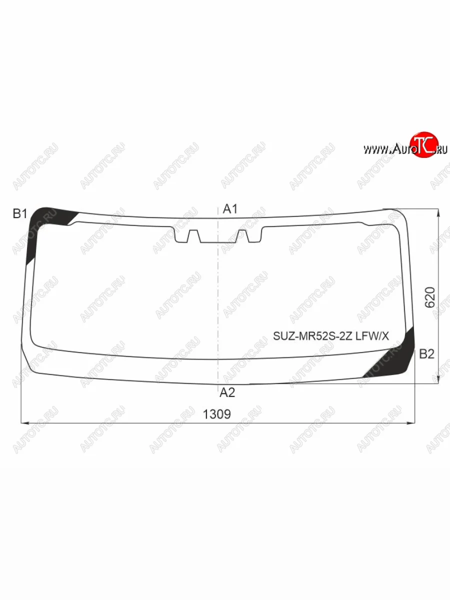 Стекло лобовое (Две камеры) Mazda Flair Crossover 20-  Suzuki Hustler 19- XYG SUZ-MR52S-2Z LFW/X  в Воронеже Воронежской области