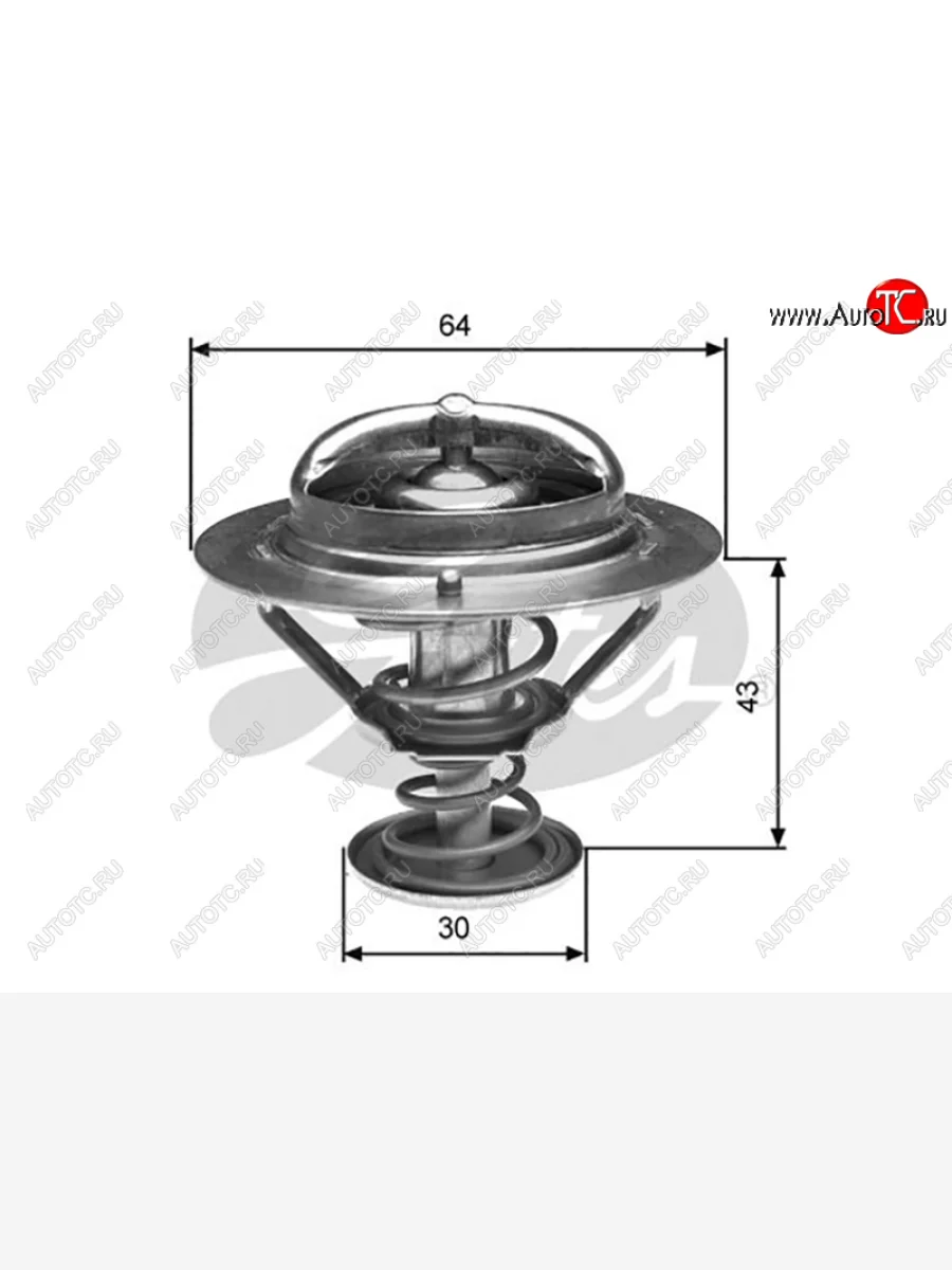 Термостат с прокладкой MITSUBISHI OUTLANDERHYUNDAI SANTA FESONATAKIA SORENTOSPORTAGE G6BAG6EA6 GATES TH27082G1  в Керчи Республика Крым