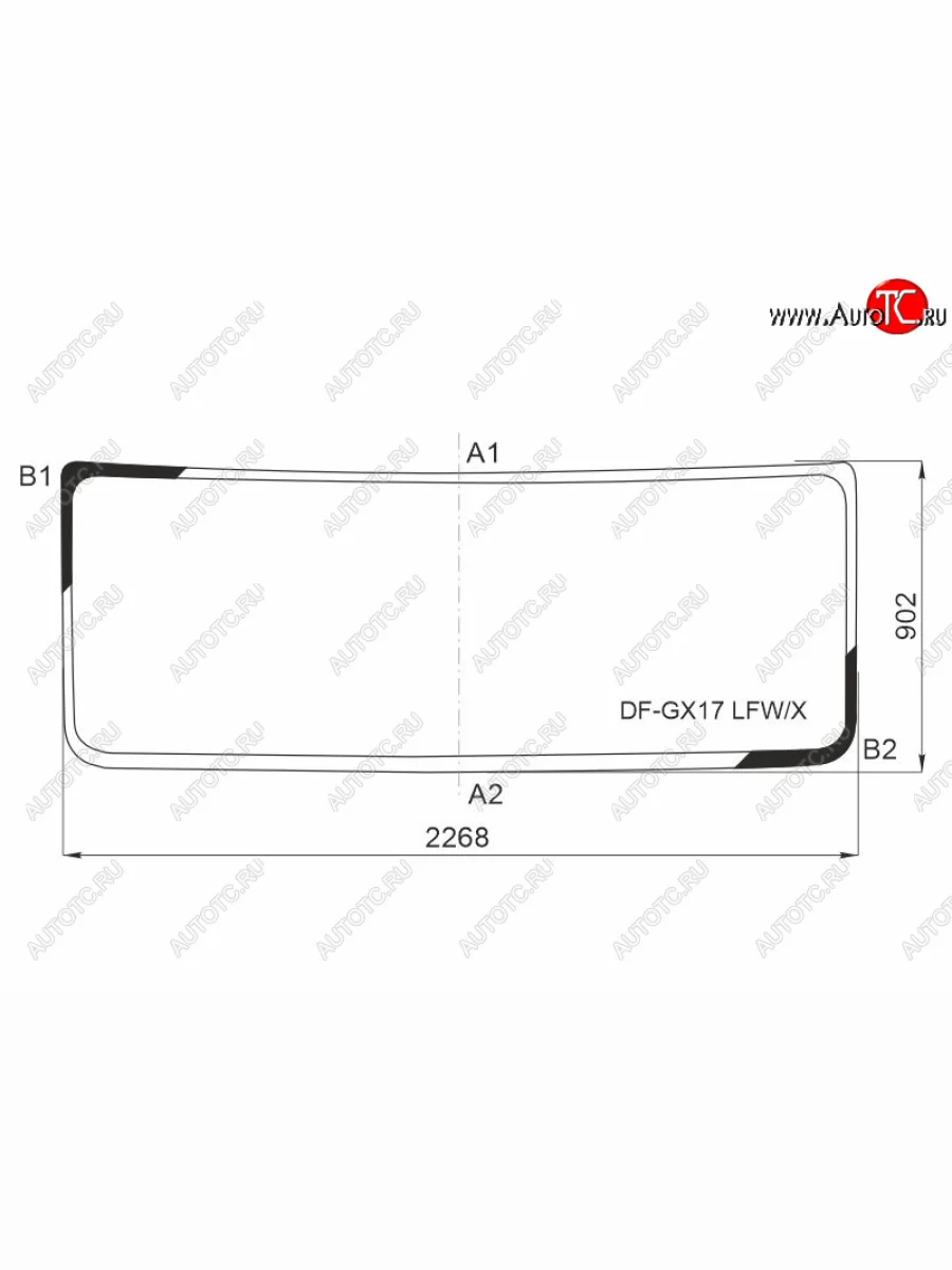 Стекло лобовое Dongfeng GX (DFH4180) 18- XYG DF-GX17 LFW/X  в Керчи Республика Крым