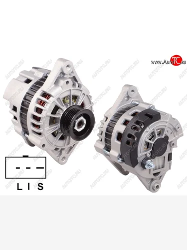 Генератор CHEVROLET LANOS T100/DAEWOO LANOS 1.4/1.5/1.6 12V 85A 97- A14S#/A15S#/A16D# SAT ST-85-0010, st850010 SAT ST-85-0010