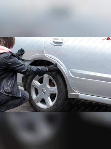 Комплект ремонтных арок AUTOFERRUM (оцинкованная сталь 1 мм) Nissan Almera Classic  B10 (2006-2013) седан