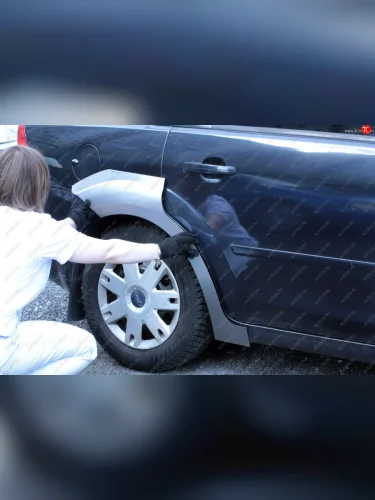 Комплект ремонтных арок AUTOFERRUM (холоднокатаная сталь 0.8 мм) Ford Focus 2 седан рестайлинг (2007-2011)