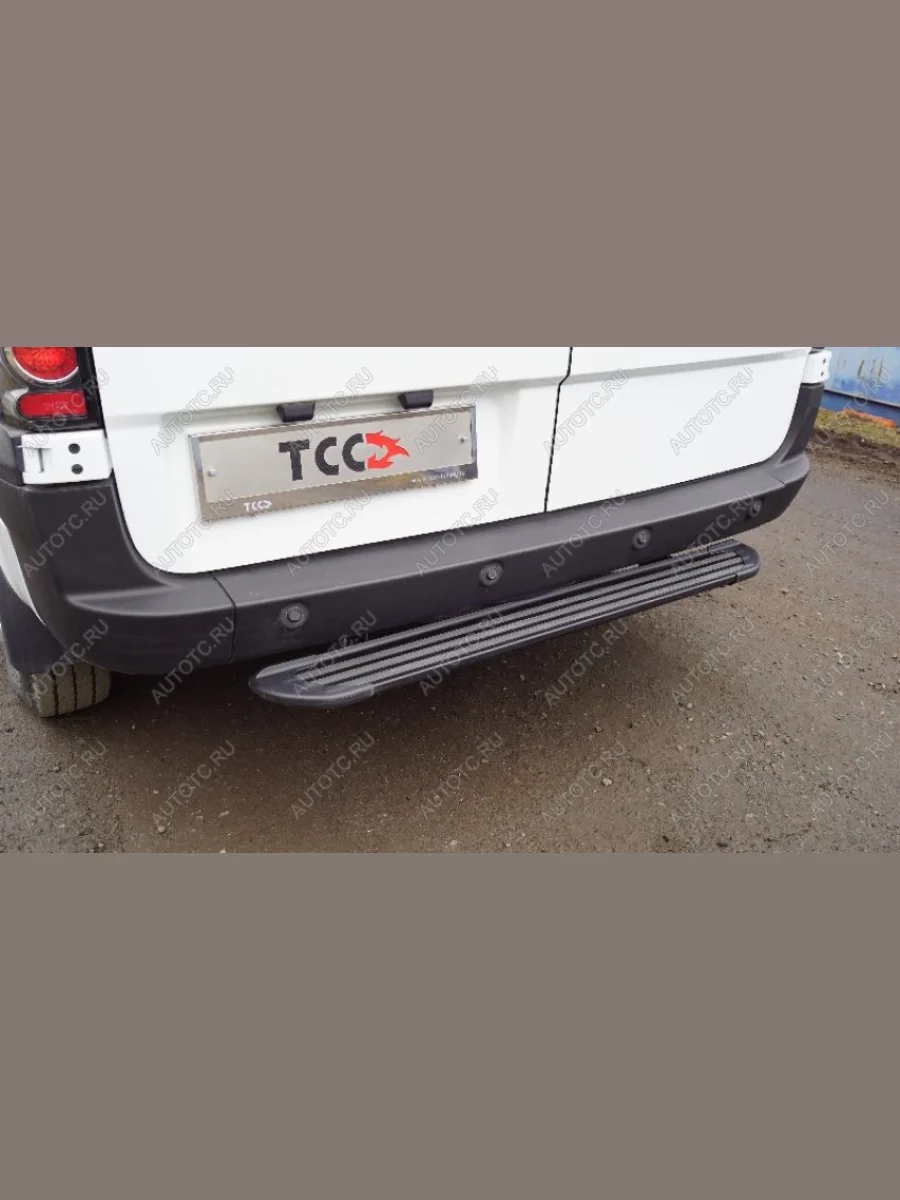 Задняя подножка алюминиевая 'Slim line Black' 1350 мм Sollers Atlant (L1H1) 3.5T 2023-  в Самаре Самарской области