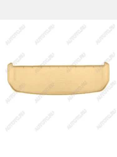 Коврик багажника (полиуретан, разложенный 3 ряд) Norplast Unidec (бежевый) Chery Tiggo 9 дорестайлинг (2023-2024)