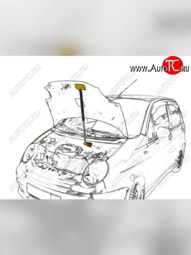 Упор капота Daewoo Matiz ТехноМастер ТехноМастер 8231.5800.04