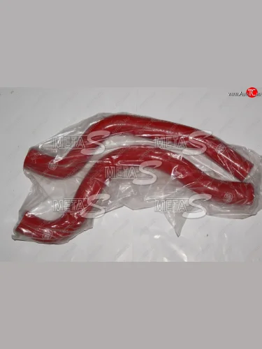 Силиконовые патрубки радиатора ВАЗ 2110-Приора красные Китай alr-002red