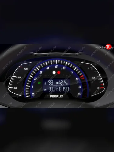 Электронная комбинация Lada Granta GAMMA GF-651 (тонированная) Ferrum gf651