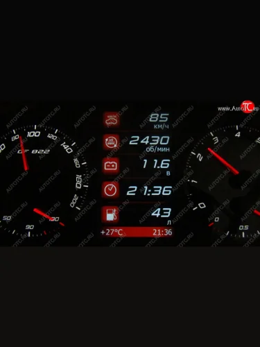 Электронная комбинация Lada Priora-Калина GAMMA GF-822S (стрелочная, тонированная) Ferrum gf822s