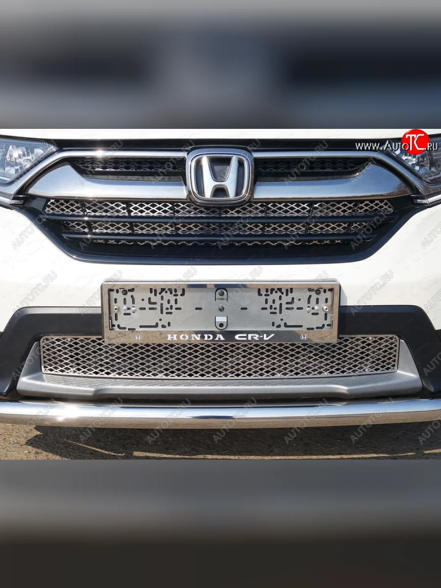 Вставка переднего бампера внутренняя (лист) ТСС Тюнинг  Honda CR-V (2016-2020) RW,RT  с доставкой в г. Керчь