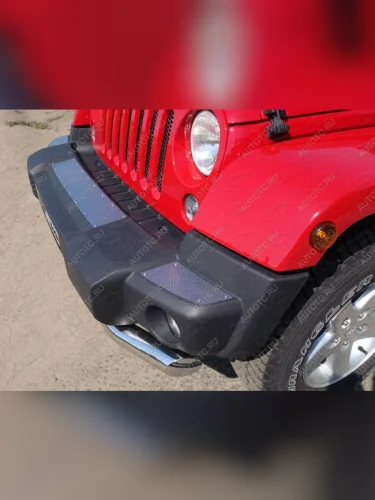  ТСС Тюнинг JEEPWrangler 5D (3.6, JK) 2006-2018 - Накладки на передний бампер (декоративные) (комплект 3 шт.)  jeepwran5d361421