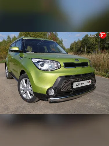 Вставка переднего бампера (треугольник) ТСС Тюнинг KIA Soul  PS (2014-2016) дорестайлинг