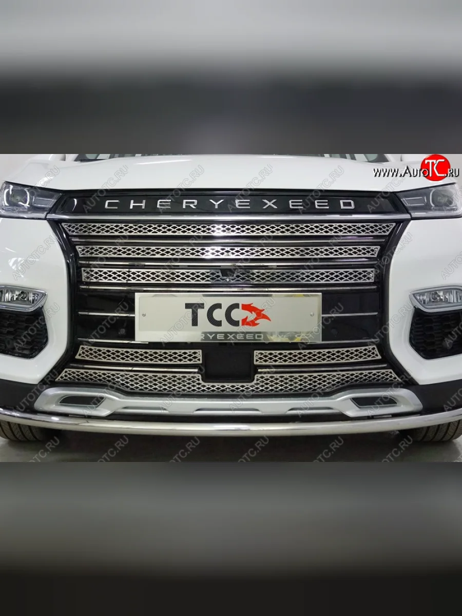  ТСС Тюнинг CHERYEXEEDTXL 2020-2021 - Ршетка радиатора нижняя (лист)  cherexetxl2012  с доставкой в г. Керчь