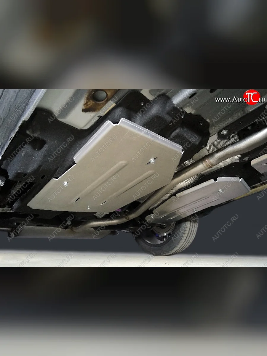 Защита топливного бака (2 шт) TCC  Geely Monjaro (2022-2025) (алюминий 4 мм)  в Самаре Самарской области