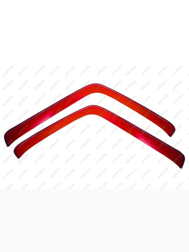 Дефлекторы окон, накладной, JAC N200 2022- грузовик, красный  Джак Н200 REIN reinwv1314