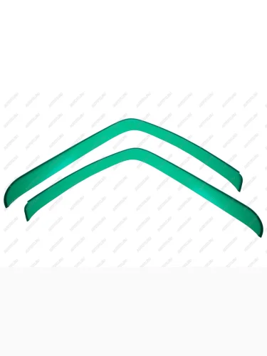 Дефлекторы окон, накладной, JAC K7 2023- грузовик, тягач, зеленый  Джак К7 REIN reinwv1321