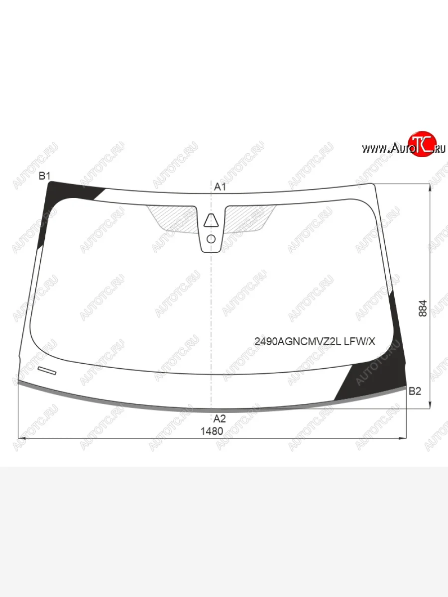 Стекло лобовое (камера, датчик дождя, молдинг) XYG BMW 3 серия G20 седан (2018-2022) (зеленое)  в Воронеже Воронежской области