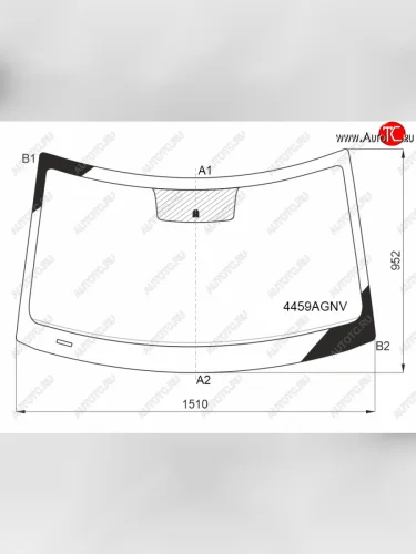 Стекло лобовое FUYAO (зеленое) KIA Soul SK3 (2018-2022)