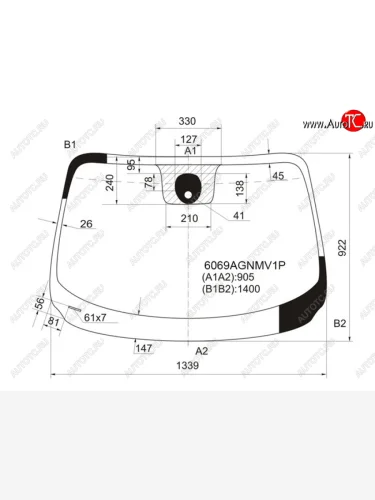 Стекло лобовое (датчик дождя) (сборка Британия) FUYAO (зеленое) Nissan Juke  1 YF15 (2010-2020) дорестайлинг, рестайлинг