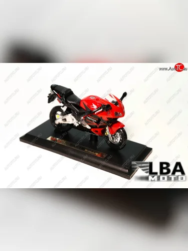 Модель мотоцикла Honda CBR600RR 03-04 Красно-Черного цвета масштаб 118  лб-00000332