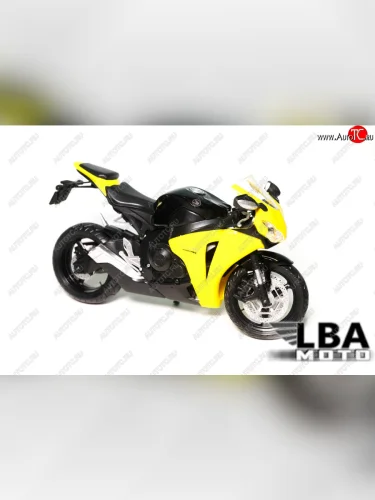 Модель мотоцикла Honda CBR1000RR 08-11 Желто-Черный масштаб 1 12  пм-00000846