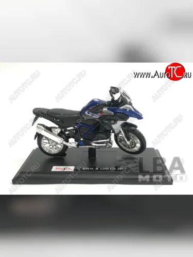 Модель мотоцикла BMW R1200GS Сине-Черного цвета масштаб 118  пм-00016573