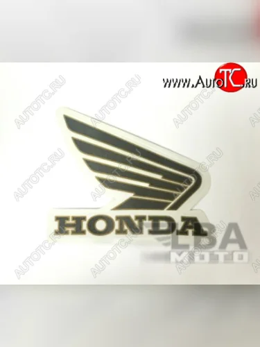 Наклейка на бак Honda черно-золотая  пм-00017008