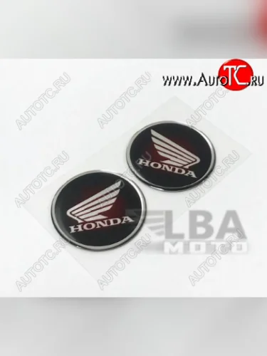 Наклейка логотип Honda 3D диаметром 62мм  пм-00028798