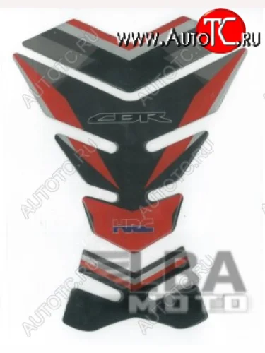 Наклейка на бак для мотоцикла Honda CBR HRC Черно-Красная  пм-00017088