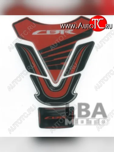 Наклейка на бак для мотоцикла Honda CBR 2 Красно-Черная  пм-00017122