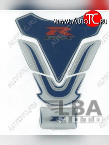 Наклейка на бак для мотоцикла Suzuki GSX-R Бело-Синяя  пм-00017125