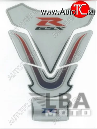 Наклейка на бак для мотоцикла Suzuki GSX-R Бело-Сине-Красная  пм-00017126