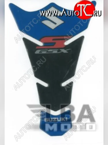 Наклейка на бак для мотоцикла Suzuki GSX-S Черно-Синяя  пм-00017131