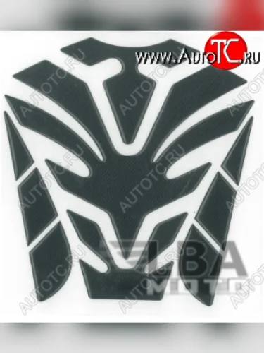 Наклейка на бак для мотоцикла Карбон Черная 1  пм-00017134