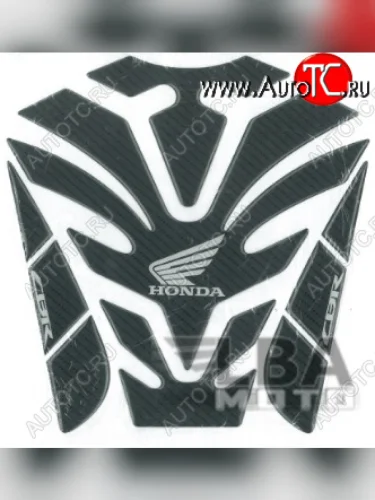 Наклейка на бак для мотоцикла Honda CBR Карбон Черная 2  пм-00017135