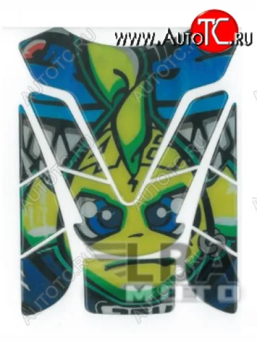 Наклейка на бак для мотоцикла VR46 AGV 3  пм-00017146