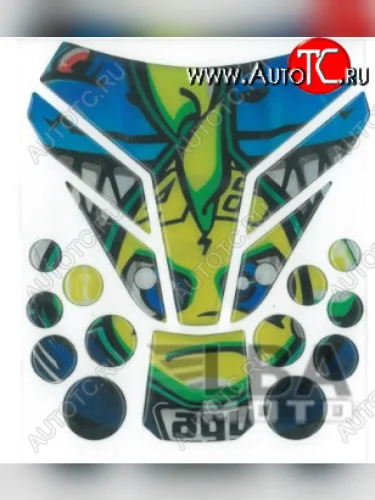 Наклейка на бак для мотоцикла VR46 AGV 4  пм-00017153